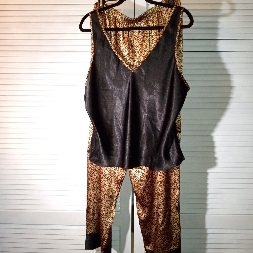 Sexy California Dynasty Leopard Print Pajama Set XL